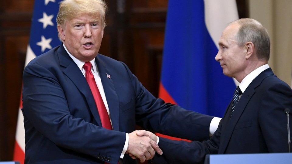 Trump and Putin meet at a summit in Helsinki in July.