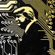 An illustration of Donald Trump with microchip wires in the background.