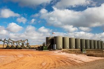 An oil production site in North Dakota