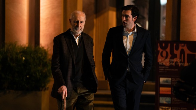 James Cromwell and Nicholas Braun in 'Succession'
