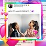 Screenshots of advice on Instagram, including a post that reads "How to Make Friends"