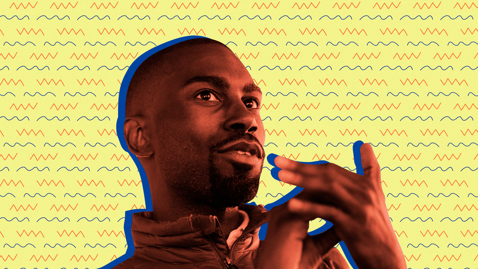 An illustration of DeRay McKesson