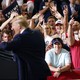 President Donald Trump at a rally in Greenville, North Carolina