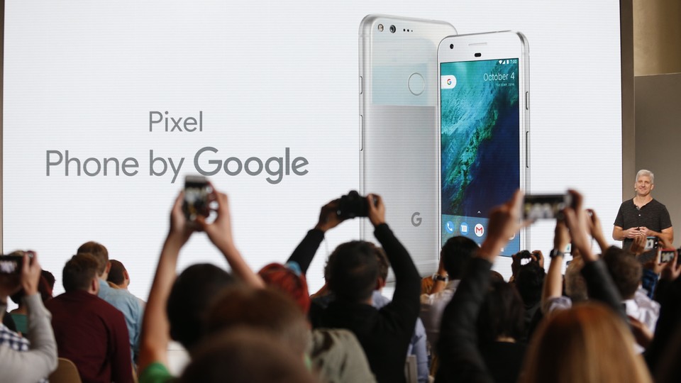 Rick Osterloh, Google's senior vice president for hardware, introduces the Pixel phone