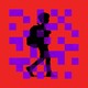 A photo-illustration of a school child superimposed by a design that looks like a QR code