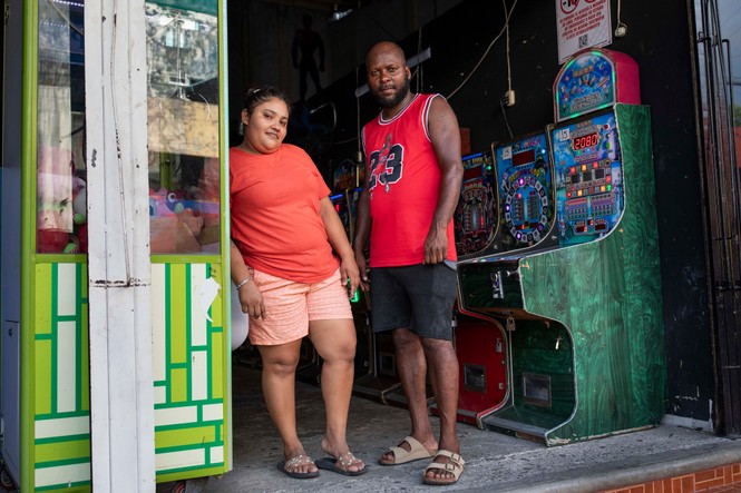  A portrait of Ericka Leonardo and Mervil Wisdael