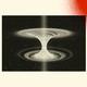 A black-and-white illustration shows an hourglass image in white and the top is pooling out into a dark sky with stars and the bottom is pooling up from the dark sky with stars.The image is set against a background with three spray painted colorful circles. In the bottom left corner is a blue one, in the bottom right corner a green one and the top right corner is a red one.