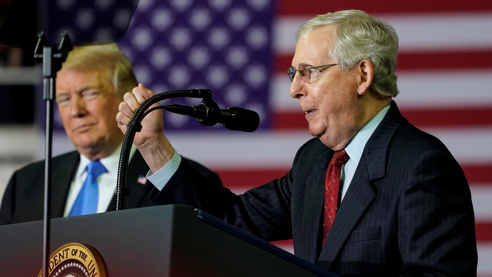 President Trump and Senate Majority Leader Mitch McConnell