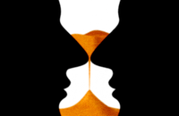 An illustration of an hourglass