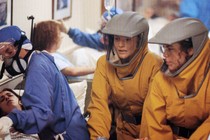Rene Russo (left) and Susan Lee Hoffman in the 1995 film "Outbreak"