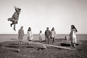 Children playing in Kotzebue, Alaska
