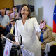 Maria Corina Machado speaking to a crowd