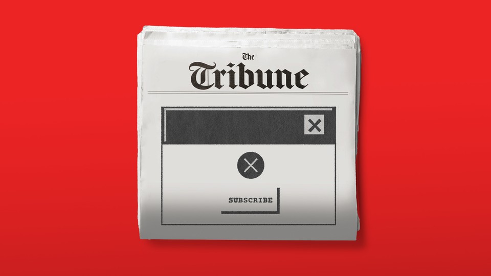 A print newspaper with a paywall