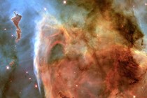 Colorful swirls and cloudlike structures captured by telescope