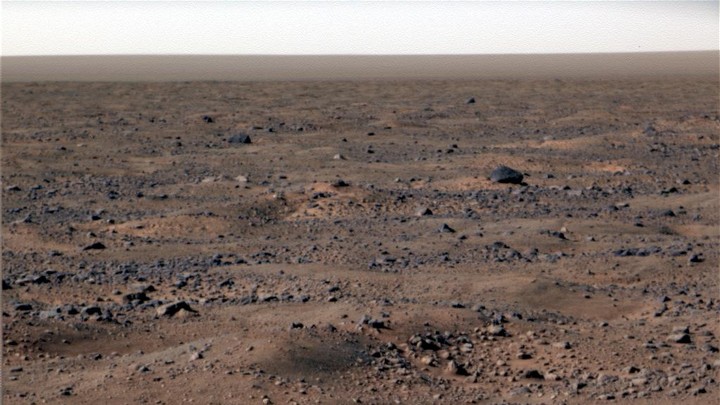 A view of Martian terrain