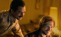 Taron Edgerton and Nikita Efremov smiling