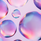 image of gradient bubbles floating