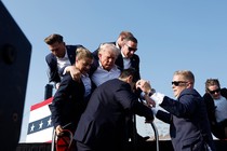 Secret Service agents rush President Trump to safety