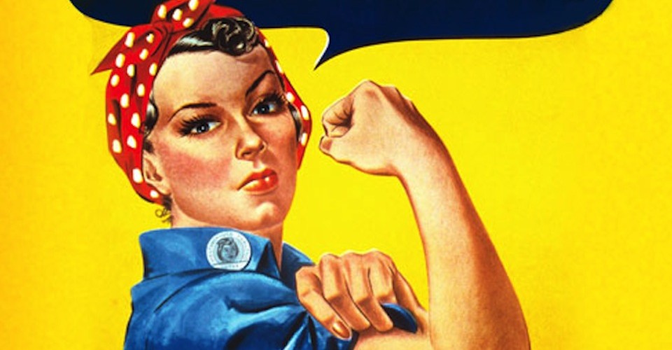 We All Want To Be Rosie The Riveter The Atlantic Howard miller in 1943 for westinghouse electric as an inspirational image to boost female worker morale. we all want to be rosie the riveter