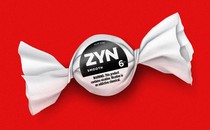 Illustration of Zyn in a candy wrapper