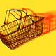 An image of a grocery basket cart.