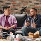 Bowen Yang and Travis Kelce in "Straight Male Friend" on "SNL"