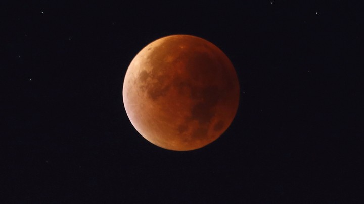 A supermoon over Poland in 2015
