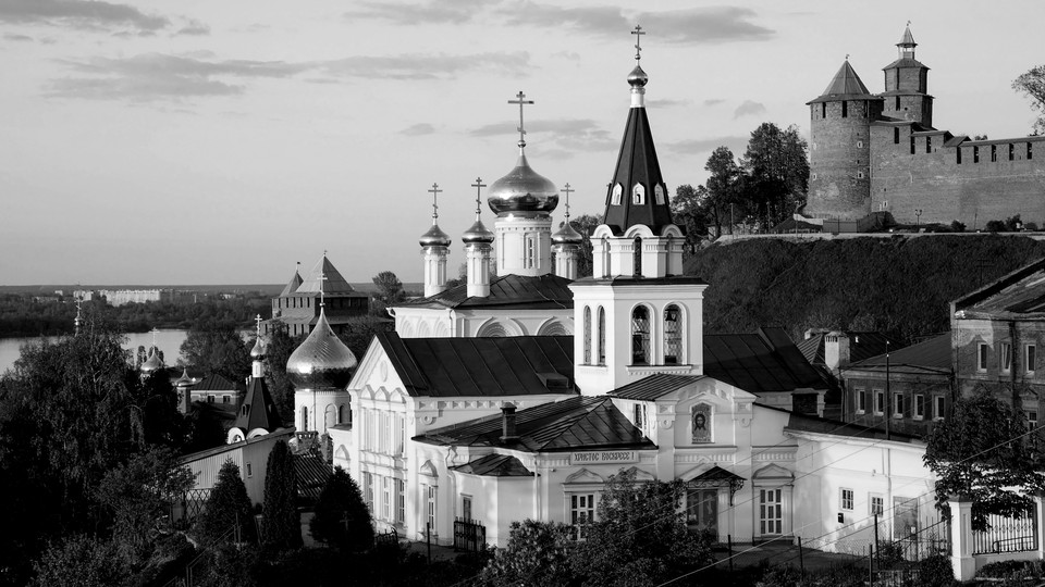 An Orthodox church on a hill