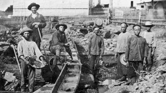 Chinese miners in the 1800s