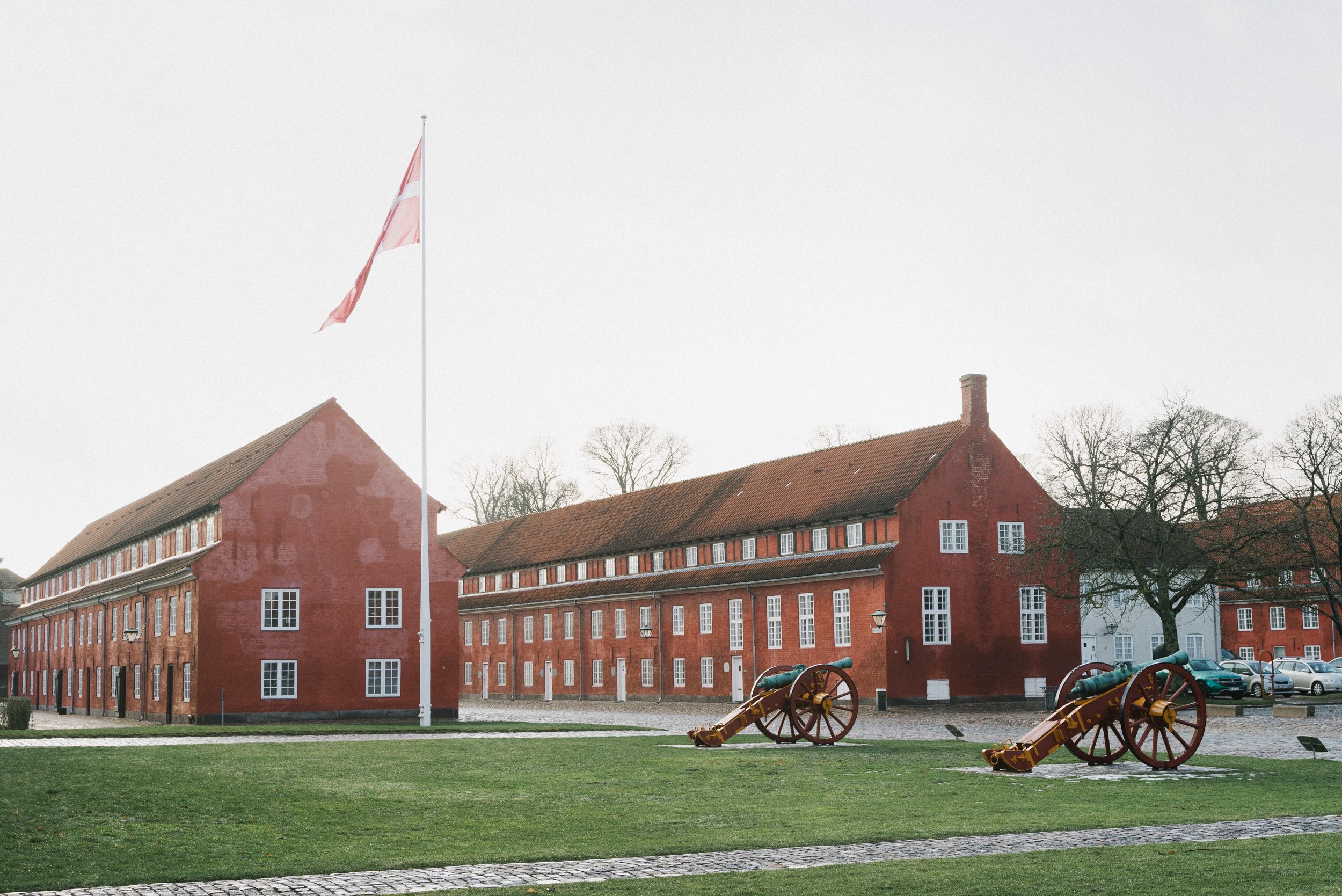 A Barracks is seen at the Monument to Denmark's international activities after 1948