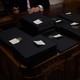 Multiple piles of executive orders on Donald Trump's desk