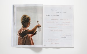 photo of December 2020 Down Syndrome spread in magazine