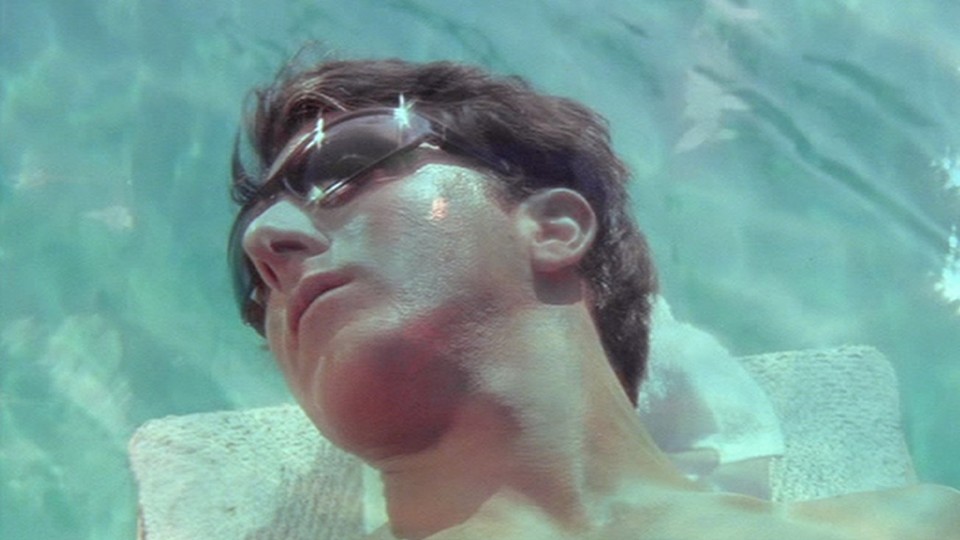A still of Dustin Hoffman, as Benjamin Braddock, in 'The Graduate'