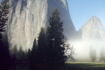 Mountain and lake in Yosemite