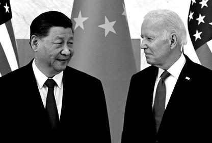 An image of Biden and Xi Jinping