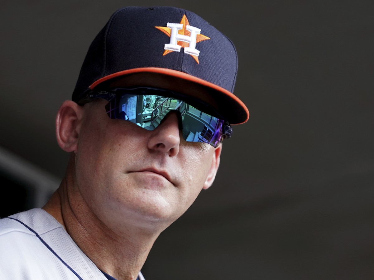 Houston Astros trash can MVP baseball card | Greeting Card