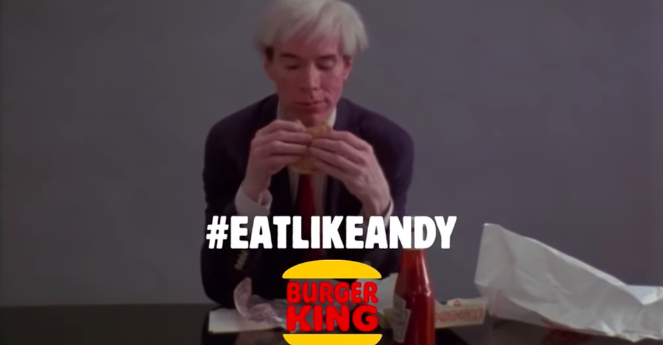 Burger King's Andy Warhol Super Bowl Ad Meta, Morbid The Atlantic