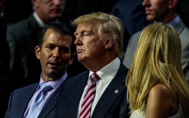 Donald Trump Jr., Donald Trump, and Ivanka Trump