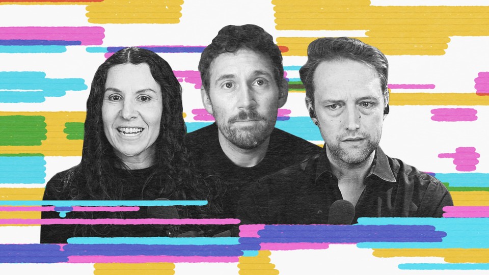 Image of Charlie Warzel side-by-side with Melissa and Johnathan Nightingale