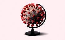 a coronavirus globe