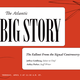 Black text in a white speech bubble on a red background that reads: The Big Story: The Fallout From the Signal Controversy