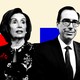 Nancy Pelosi and Steve Mnuchin