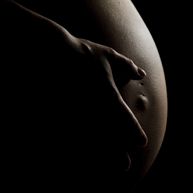 A pregnant person.