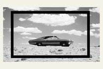 Photo illustration of a classic car