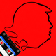 An illustration of a tape cassette unspooled into the silhouette of Donald Trump.