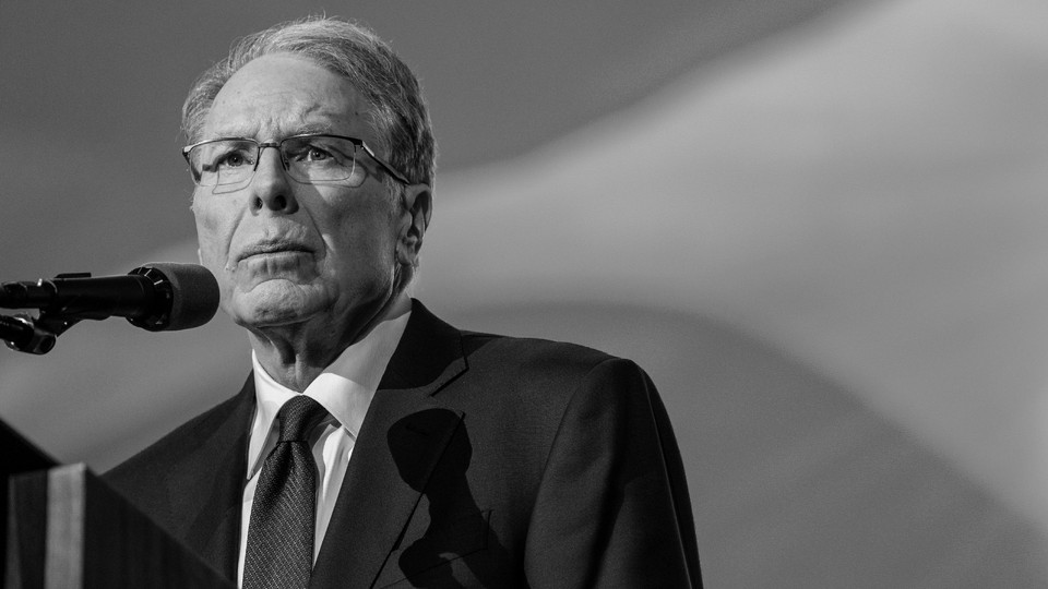 A photo of former NRA leader Wayne LaPierre