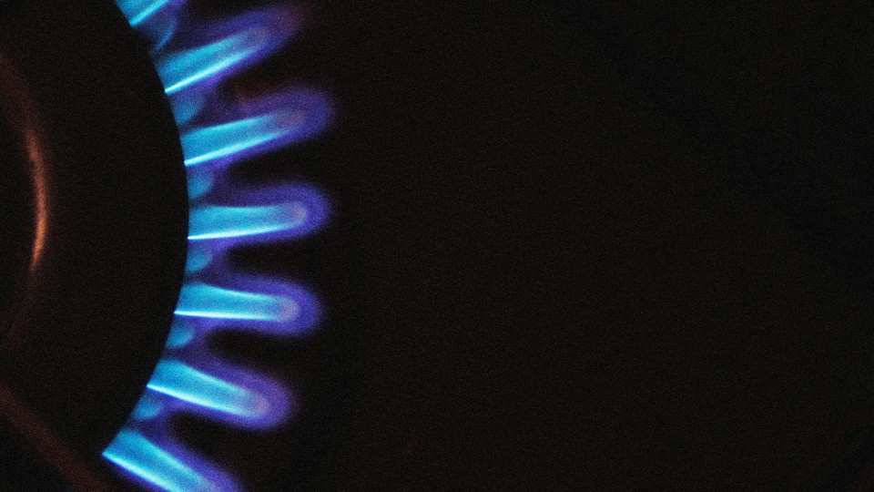 close-up photograph of a gas-stove burner