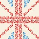 Blue and red arrows resemble the Union Jack flag.
