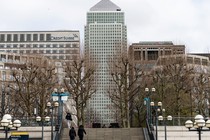 Credit Suisse offices in Canary Wharf in London