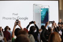 Rick Osterloh, Google's senior vice president for hardware, introduces the Pixel phone